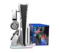 Freaks and geeks - Station Ventilée RGB et Charge pour PS5/PS5 Slim - Blanche