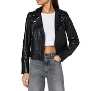 Freaky Nation Bali-FN SC Blouson en Cuir, Black, S Femme