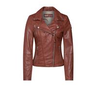 FREAKY NATION Veste mi-saison 'Bikerprincess' marron / argent, Taille XS