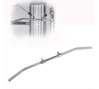 FREAZE 120cm Large LAT Barre De Tirage Double Hook, Straight Bar Cable Machine Attachment, Weight Fitness Pull Down Attachment pour Exercices De Force (Size : 120cm)