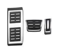 FREAZE Pédales de voiture LHD adaptées for Volkswagen VW Polo 2017-2022 couverture de protection de pédale de frein automatique en acier inoxydable (Color : AT With Rest)