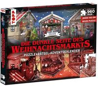 Frech Calendrier de l'Avent Puzzle Puzzle 2-24 Puzzles avec Un Total de 960 pièces : Le Prochain défi Ultime pour Les Fans d'évasion. Comprend Une loupe pour Les détails cachés