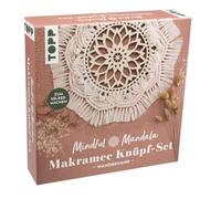 Topp Verlag Kit de macramé Mindful Mandala - à accrocher au mur avec matériel et instructions