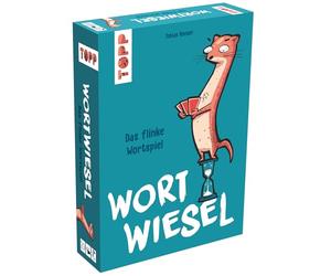 Frech Wortwiesel - Le Jeu de Mots Agile : Jeu de Mots Rapide à partir de 10 Ans. Qui Combine Les Lettres Le Plus astucieusement ? avec 160 Cartes, Bloc de Score et sablier