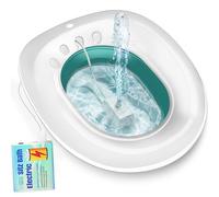 FRECHMOON Baignoire électrique pour siège de toilette, hémorroïdes et soins post-partum - Siège vapeur Yoni - Trempage périnéal, pliable, siège large, bol plus profond - Utilisation avec sel de bain