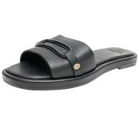 Fred de la Bretoniere Femme Frs1426 Chaussons en Cuir Nappa Souple Sandales Plates, Noir, 36 EU