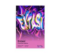 Fred De Palma Affiche d'art Hip Hop Music Album Extasi Couverture élégante Rappeur Chanteur Cadeau Décoration de Rap Room Poster Décoration murale pour salon, chambre à coucher 40,6 x 61 cm