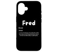 Fred Definition Personalized Name Custom Costume Fredrick Coque pour iPhone 16