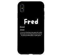 Fred Definition Personalized Name Custom Costume Fredrick Coque pour iPhone XS Max
