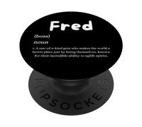 Fred Definition Personalized Name Custom Costume Fredrick PopSockets PopGrip Adhésif