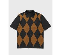 Fred Perry ARGYLE BUTTON THROUGH SHIRT men brown taille: L