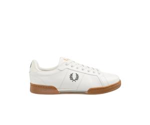 Fred Perry - Baskets Beige Caramel B722 - Homme - Chaussures - Blanc - Taille: 42 EU