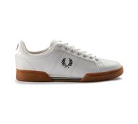 Fred Perry - Baskets de Tennis en Cuir avec Talon et Garniture Contrastés - Homme - Chaussures - Blanc - Taille: 44 EU
