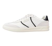Baskets basses hommes Fred Perry B4 EMBOSSED LEATHER - SUEDE Blanc 44