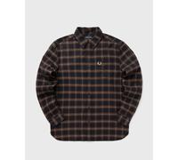 Fred Perry BRUSHED TWILL TARTAN SHIRT men Longsleeves brown taille: S