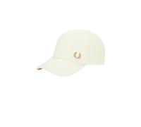 Fred Perry Casquette avec visière Pique Classic en coton, unisexe, couleur blanche., Snw Wht/ Wrm Stn, Taille Unique