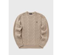 Fred Perry CHUNKY CABLE KNIT JUMPER men Pullovers beige taille: XXL