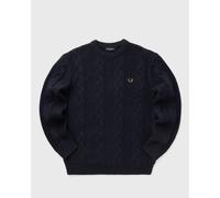 Fred Perry CHUNKY CABLE KNIT JUMPER men Pullovers blue taille: L