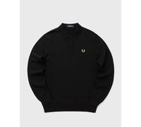 Fred Perry CLASSIC KNITTED SHIRT LS men Polos black taille: S
