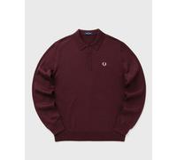 Fred Perry CLASSIC KNITTED SHIRT LS men Polos red taille: S