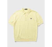 Fred Perry COTTON KNITTED SHIRT men Polos yellow taille: L