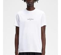 T-shirt BrodÃ© Fred Perry Blanc S