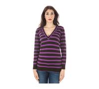 Fred Perry, Femme, Pulls, Multicolore, Taille: 38 FR Pull en laine à col en V