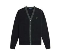 Fred Perry, Femme, Pulls, Noir, Taille: 46 FR Cardigans