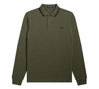 Fred Perry Fp LS Twin Tipped T-shirt thermique pour homme, Vert militaire, XL