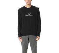 Fred Perry FP Monochrome Tennis Sweatshit À Capuche Sportswear, Noir, X-Large Homme