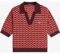 Fred Perry Fred Perry Pink Pointelle Knitted Shirt Pink EU 38 (UK 10)