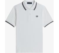 Fred Perry Fred Perry White/Black Fred Perry Twin Tipped Polo Shirt White/Black EU 42 (UK 14)