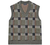 Fred Perry - Gilet motif/style tartan - Homme (SY2299)