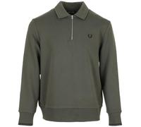 Fred Perry Half Zip Collared Sweatshirt, Sweat-Shirt Homme - S