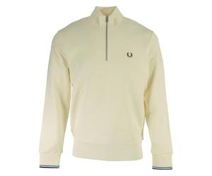 Fred Perry Half Zip Sweatshirt, Sweat-Shirt Homme - M