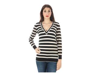 Fred Perry - Haut Noir à Manches Longues - Femme - Pulls - Noir - Taille: 38 FR