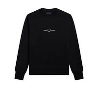 Fred Perry, Homme, Sweatshirts et sweats à capuche, Noir, Taille: S Maille Tricot Col Rond