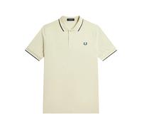 Fred Perry, Homme, Tops, Beige, Taille: S Beige Twin Tipped Polo