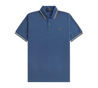 Fred Perry, Homme, Tops, Bleu, Taille: 2XS Polo à Double Liseré