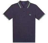 Fred Perry, Homme, Tops, Bleu, Taille: 3XS Polo Original à Double Liseré