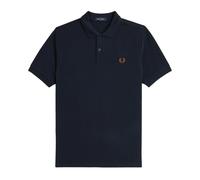 Fred Perry, Homme, Tops, Bleu, Taille: M Polo Uni Coupe Slim