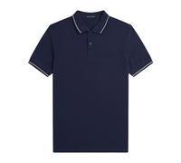 Fred Perry, Homme, Tops, Bleu, Taille: S Polo Bleu à Double Rayure