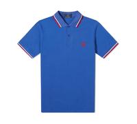 Fred Perry, Homme, Tops, Bleu, Taille: XS Polo Original à Double Liseré