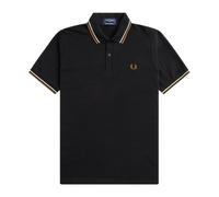 Fred Perry, Homme, Tops, Noir, Taille: XS Polo Original à Double Liseré