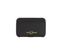 Fred Perry L4334 Portefeuille en cuir bruni pour homme et femme Noir