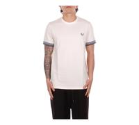 Fred Perry - Logo Front T-shirt - Homme - Tops - Beige - Taille: XL