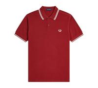 Fred Perry - M3600 Polo - Homme - Tops - Rouge - Taille: M