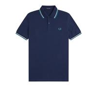 Fred Perry - M3600 Shirt - Homme - Tops - Bleu - Taille: XL
