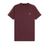 Fred Perry - M4613 69A T-shirt Ringer - Homme - Tops - Rouge - Taille: L