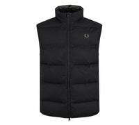 Fred Perry Men's Insulated Padded Gilet Black/Laurel Wreath Green
